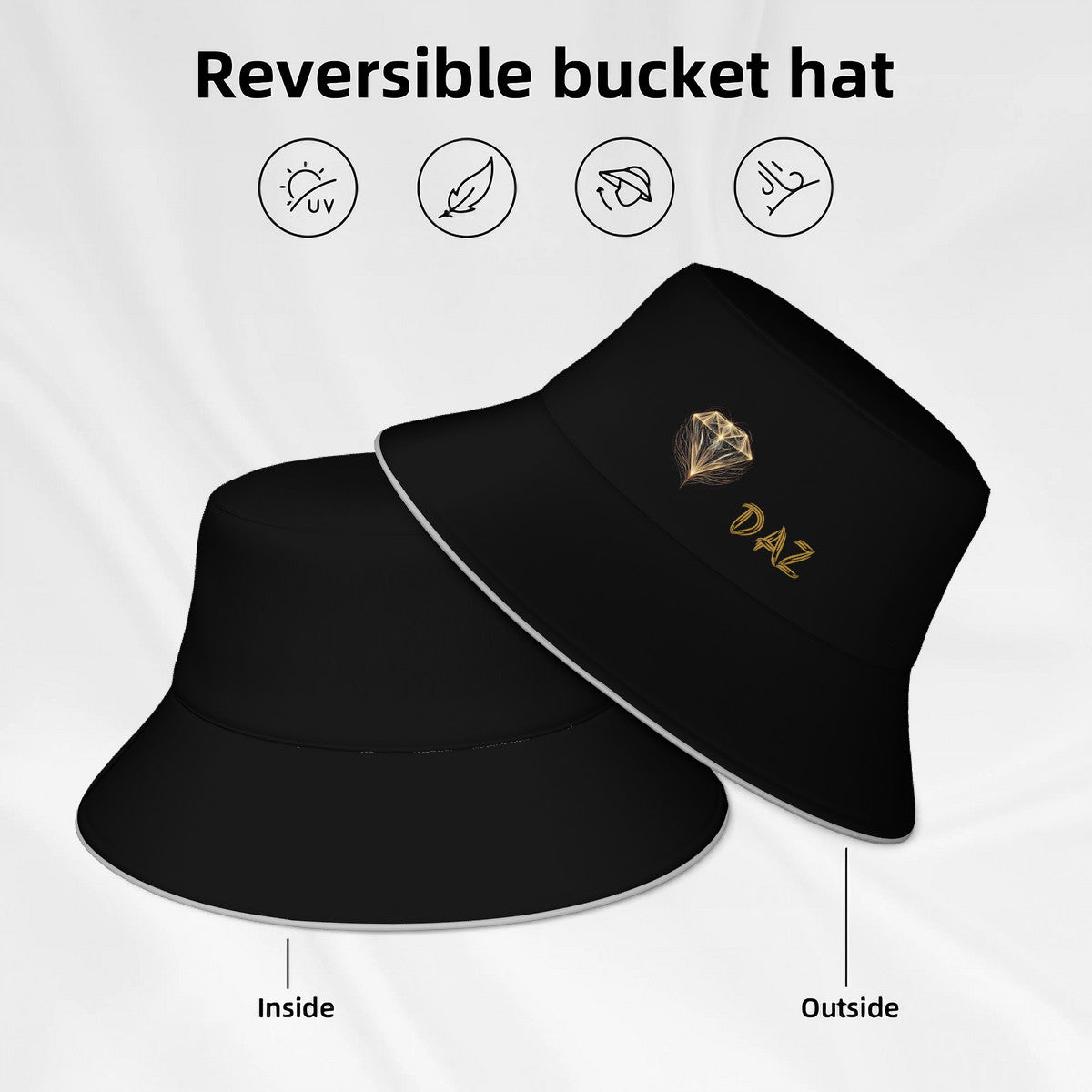 Sombrero de pescador reflectante DAZ Luxury
