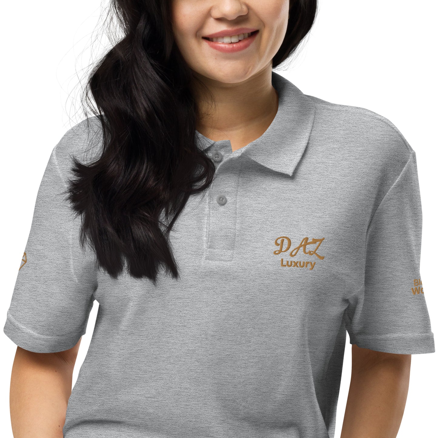 DAZMOND® "Grace Piqué" Luxury Women’s Polo