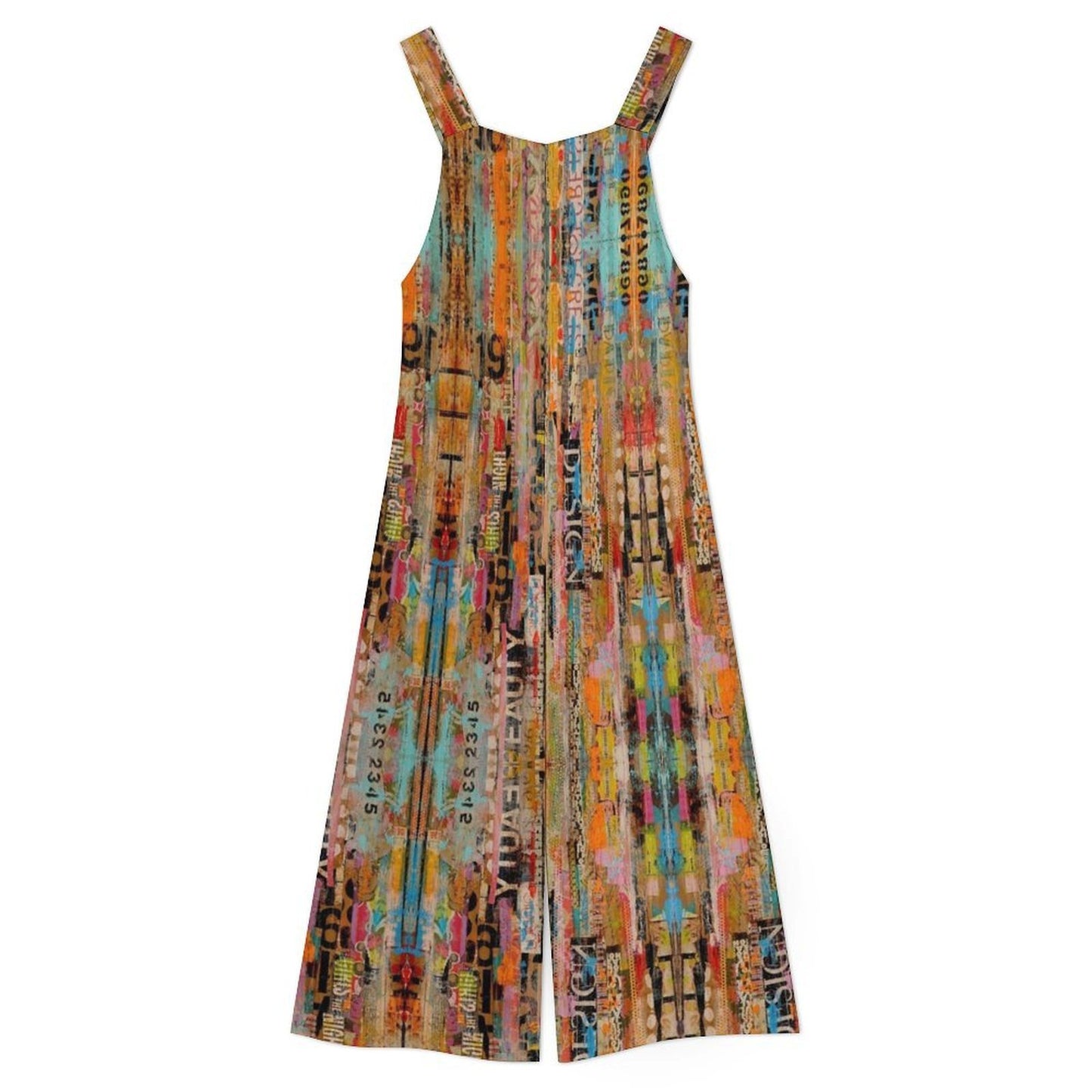 DAZMOND® "Urban Collage" Wide-Leg Dungarees