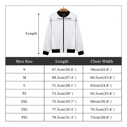 Chaqueta bomber DAZ con cremallera y estampado integral para hombre