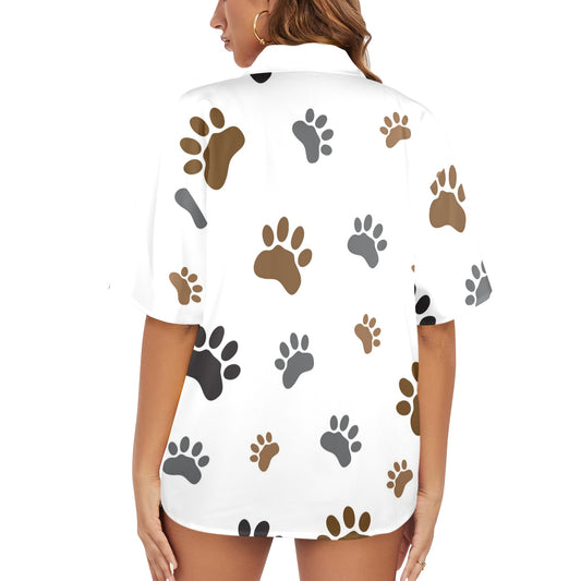 Camisa Hawaiana DAZ Luxury para Mujer (Hecha en Queens)
