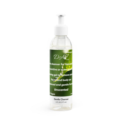 Limpiador suave para rostro y cuerpo DAZ, 6 oz