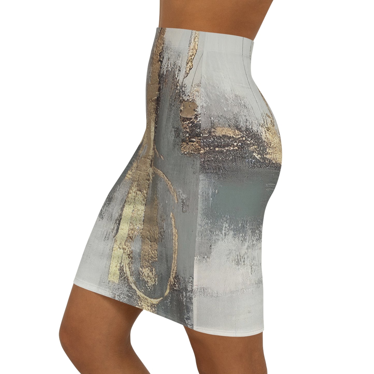 Falda lápiz DAZ Luxury Art de cintura media para mujer