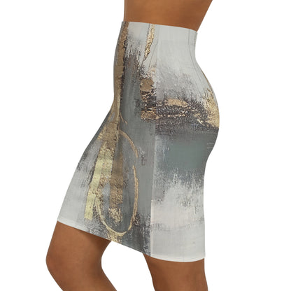 Falda lápiz DAZ Luxury Art de cintura media para mujer