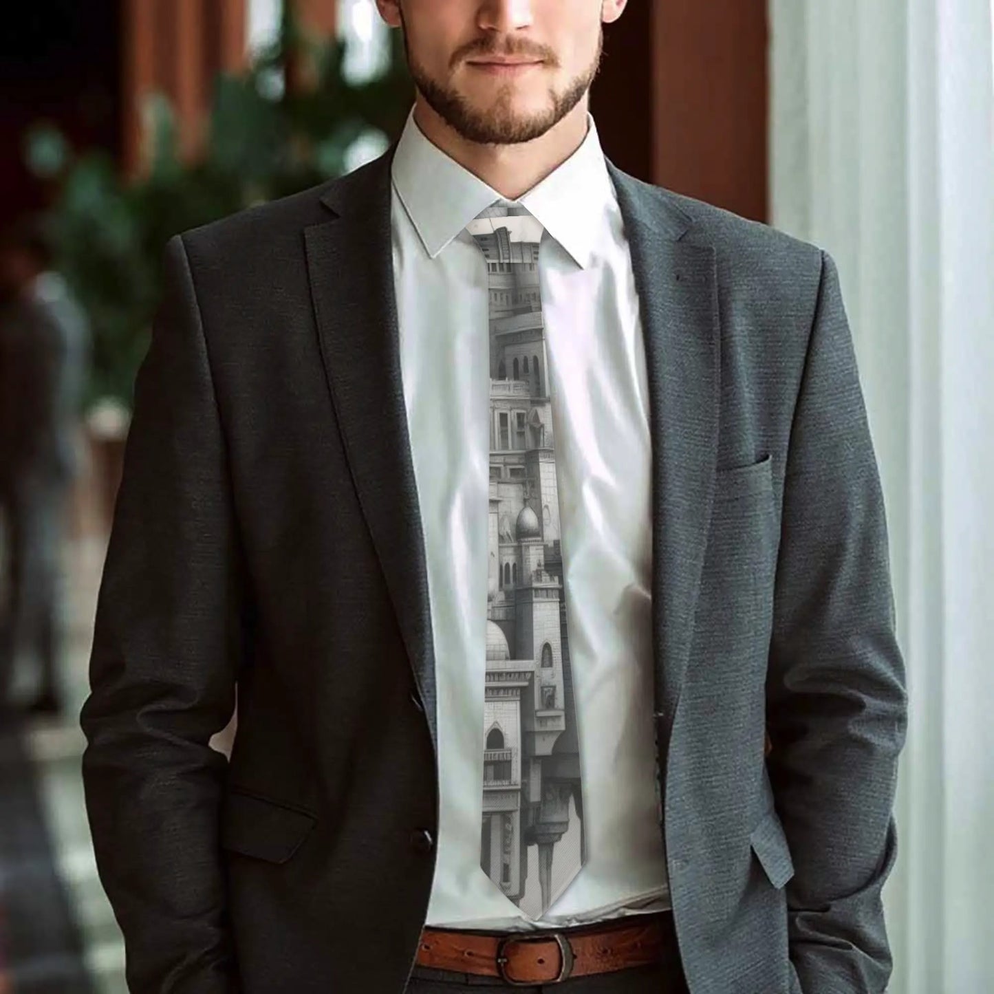 Corbata tipo bandana DAZ con estampado integral