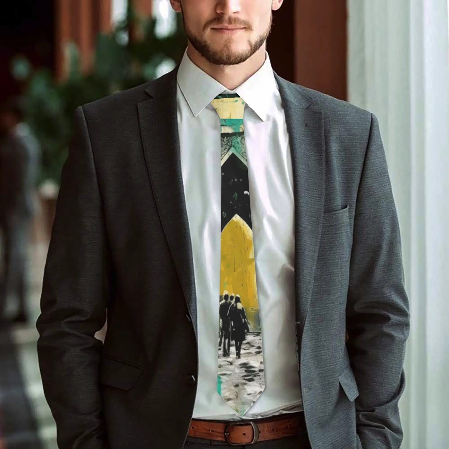 Corbata tipo bandana DAZ con estampado integral