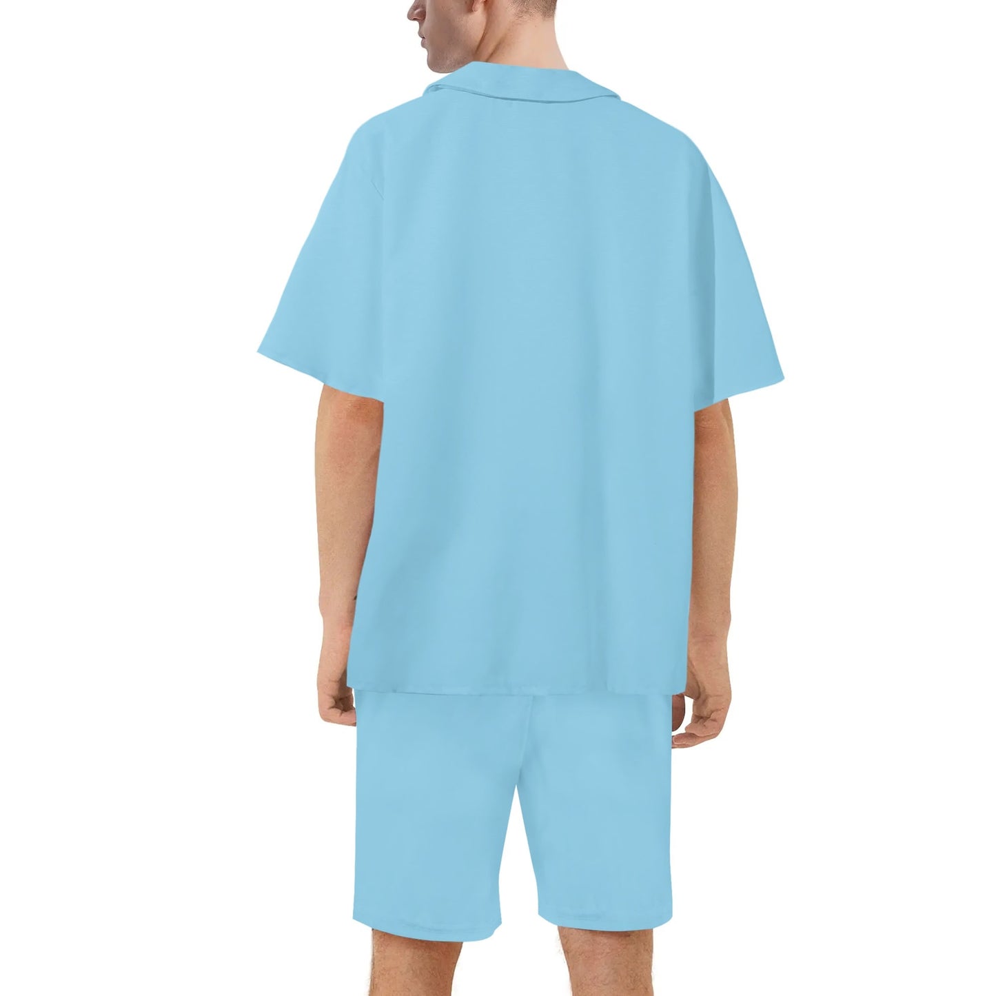 Conjunto de camisa y pantalones cortos DAZ Premium hawaianos de manga corta y corte regular para hombre