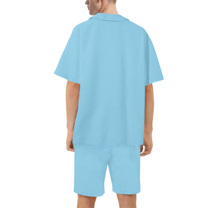 Conjunto de camisa y pantalones cortos DAZ Premium hawaianos de manga corta y corte regular para hombre