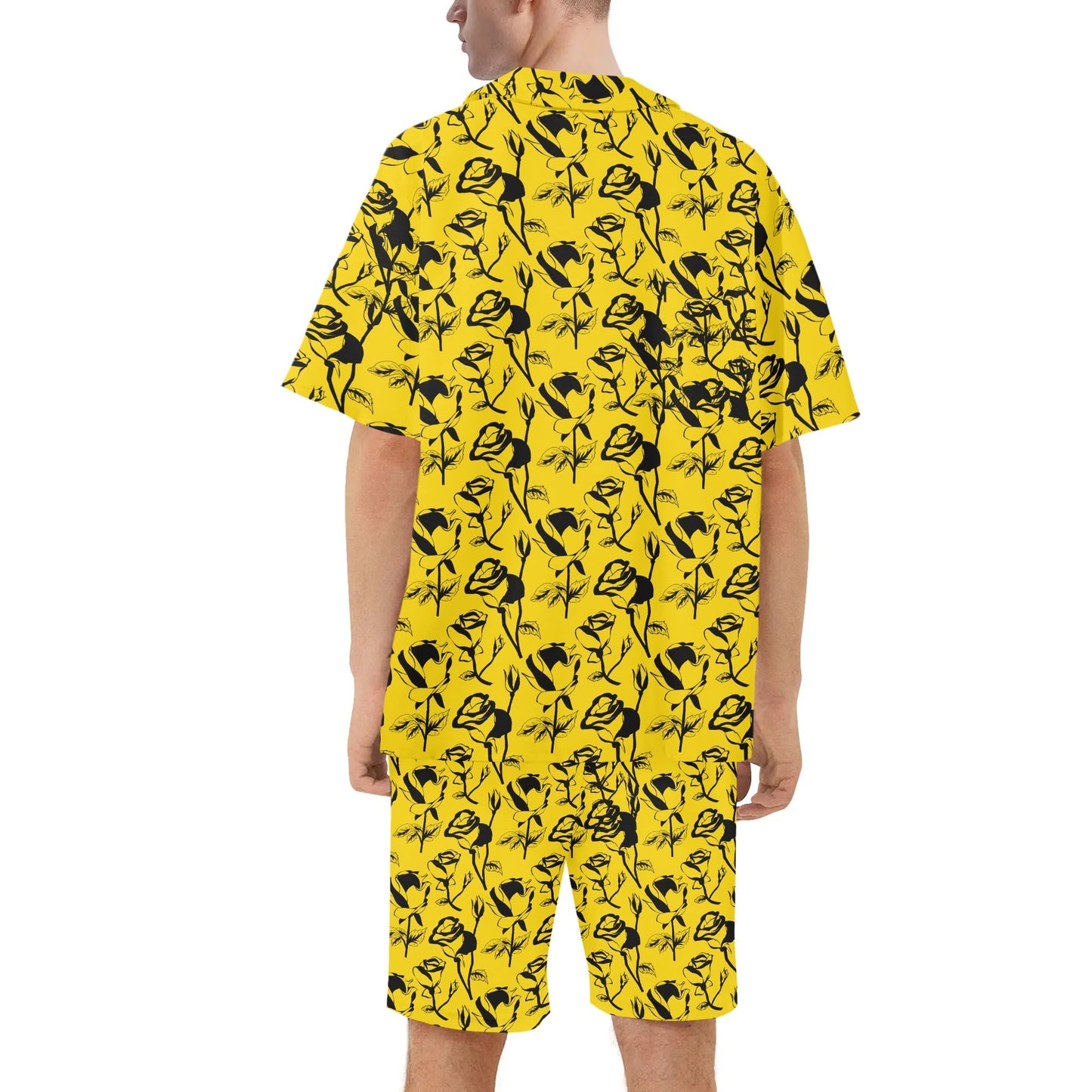 Conjunto de camisa y pantalones cortos DAZ Premium hawaianos de manga corta y corte regular para hombre
