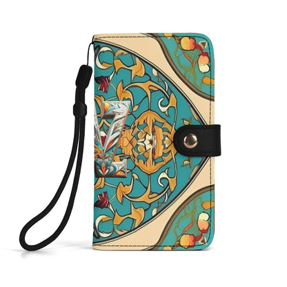 Funda de cuero sintético DAZ Premium con tapa para teléfono