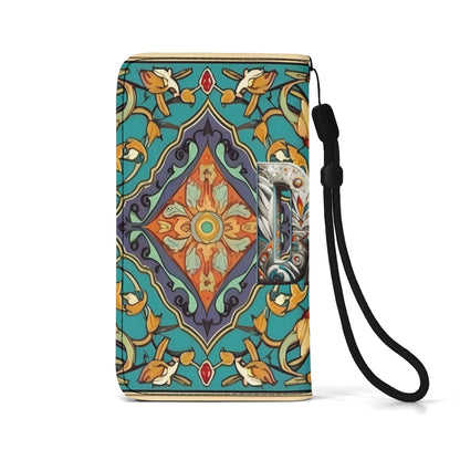 Funda de cuero sintético DAZ Premium con tapa para teléfono