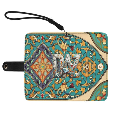 Funda de cuero sintético DAZ Premium con tapa para teléfono