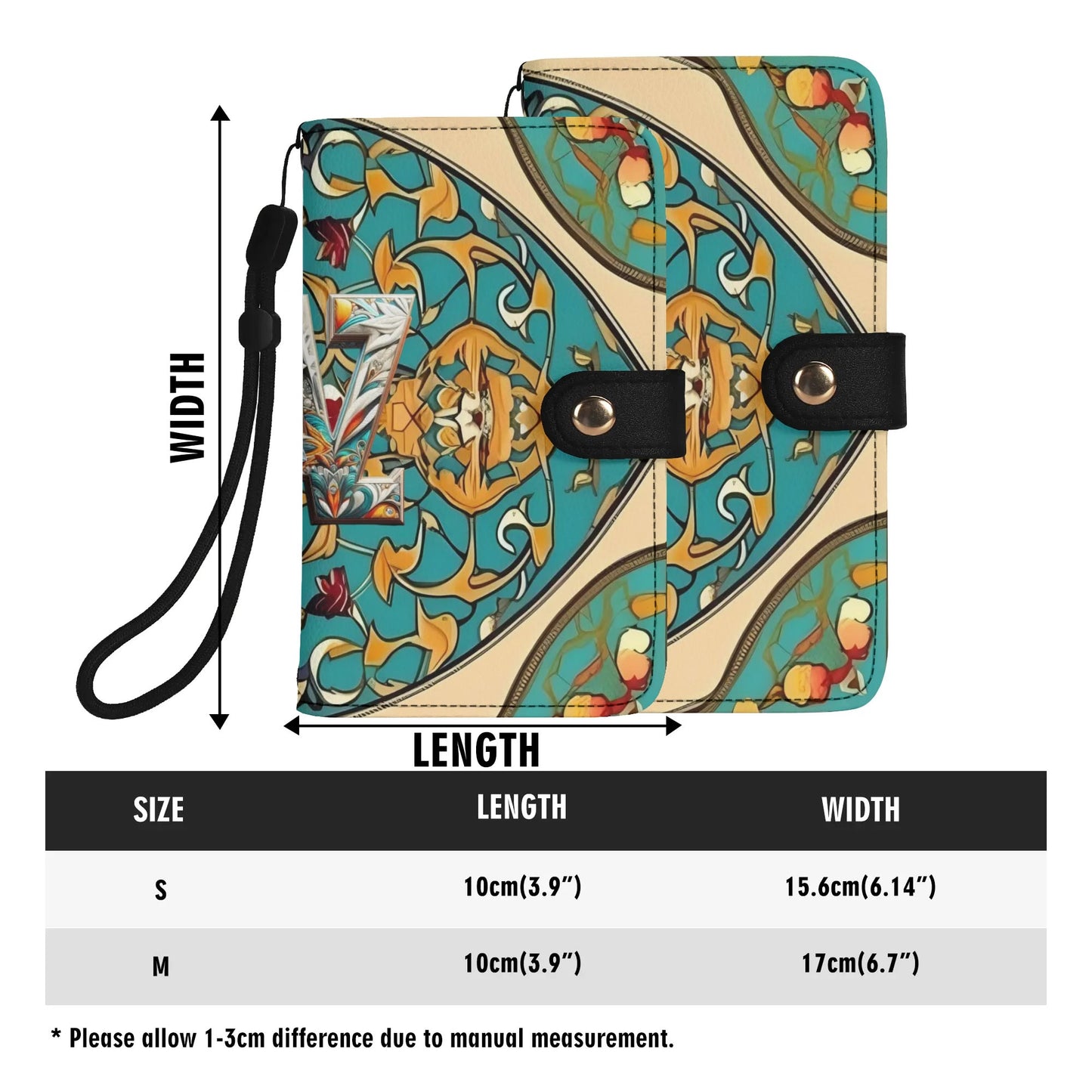 Funda de cuero sintético DAZ Premium con tapa para teléfono