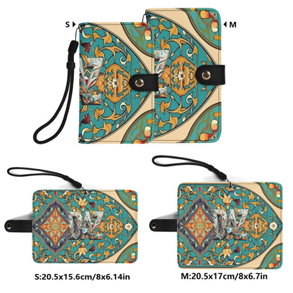 Funda de cuero sintético DAZ Premium con tapa para teléfono