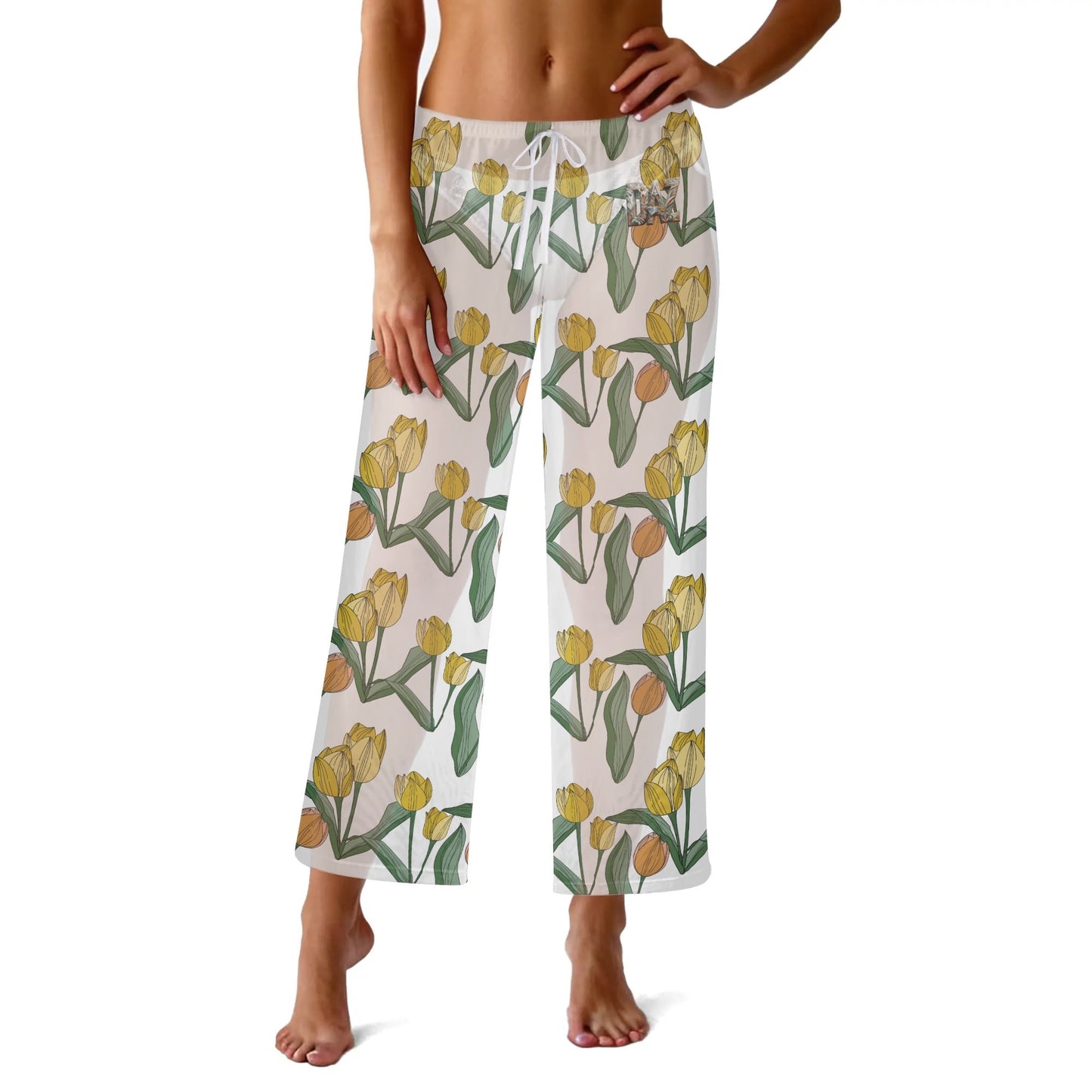 Traje de baño de pierna recta DAZ Luxury con pantalones transparentes para mujer