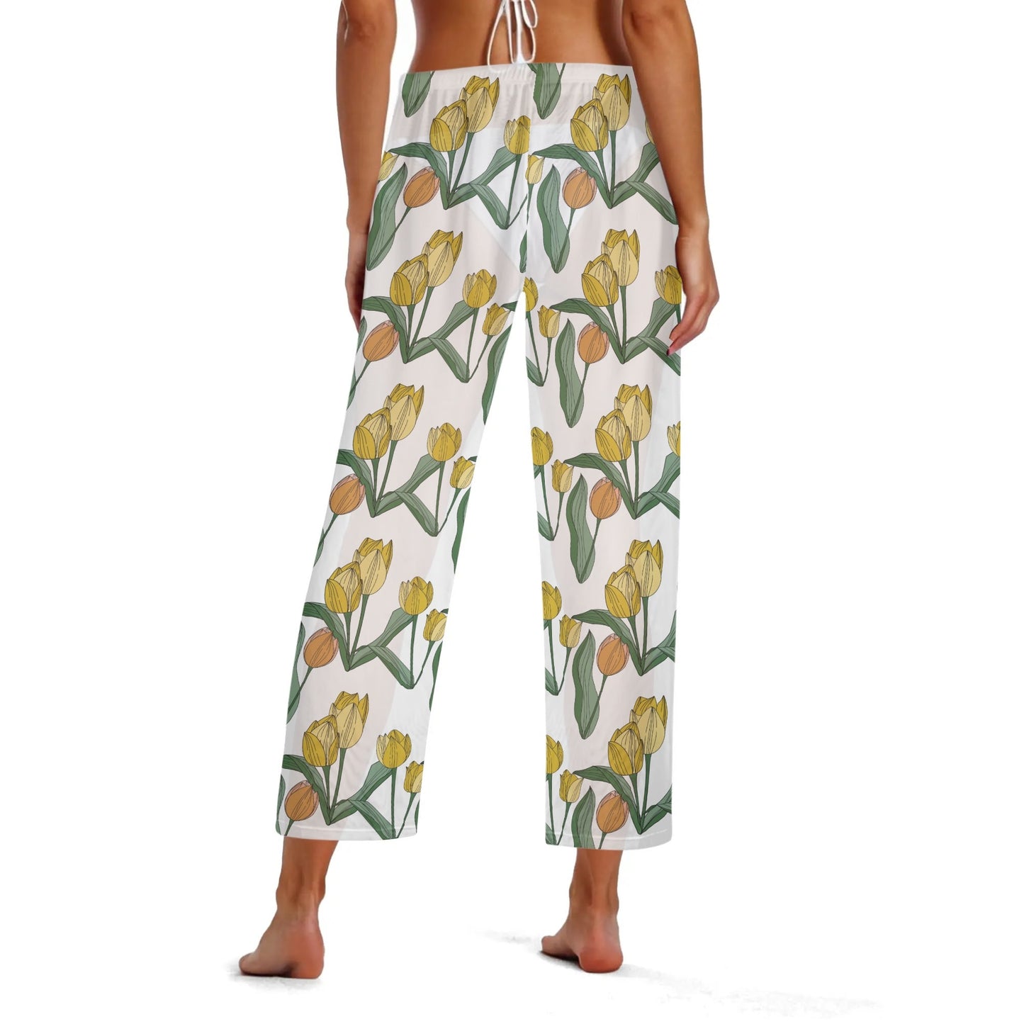 Traje de baño de pierna recta DAZ Luxury con pantalones transparentes para mujer