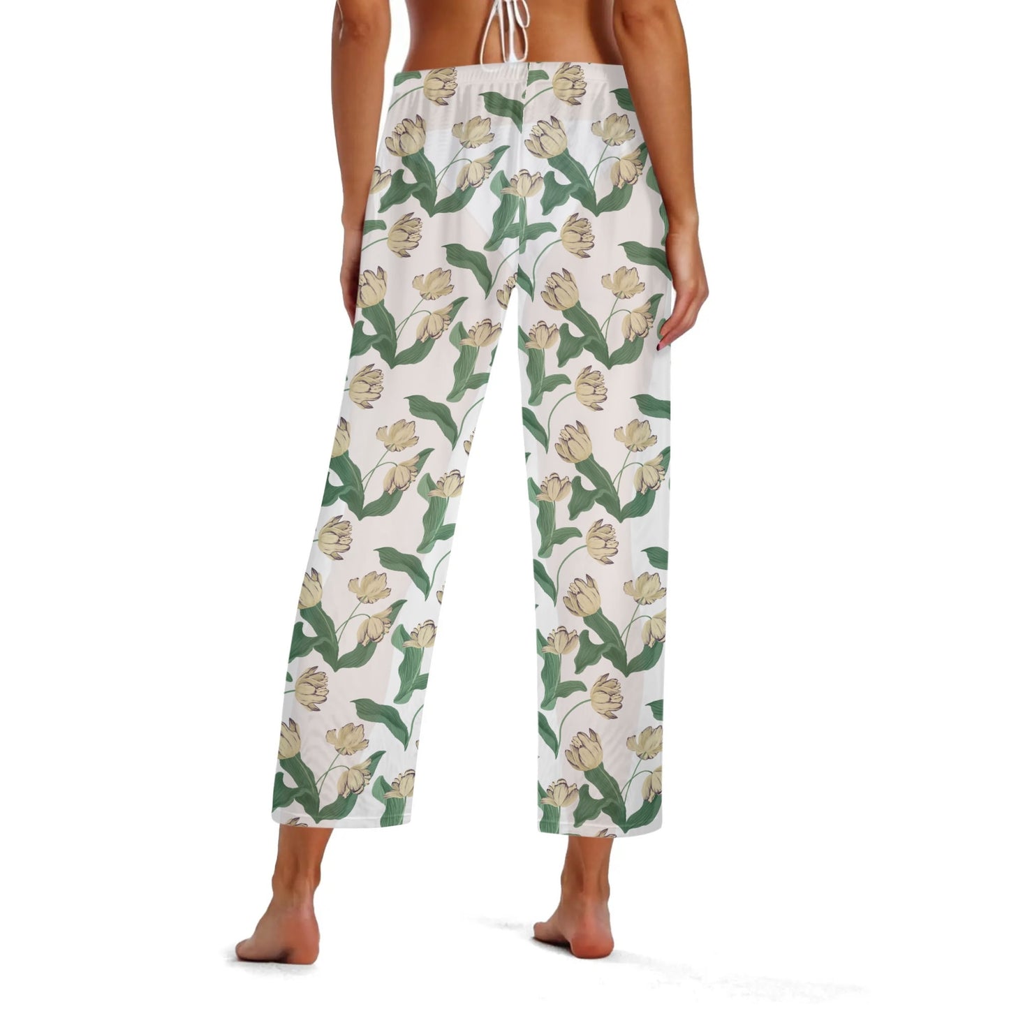 Traje de baño de pierna recta DAZ Luxury con pantalones transparentes para mujer