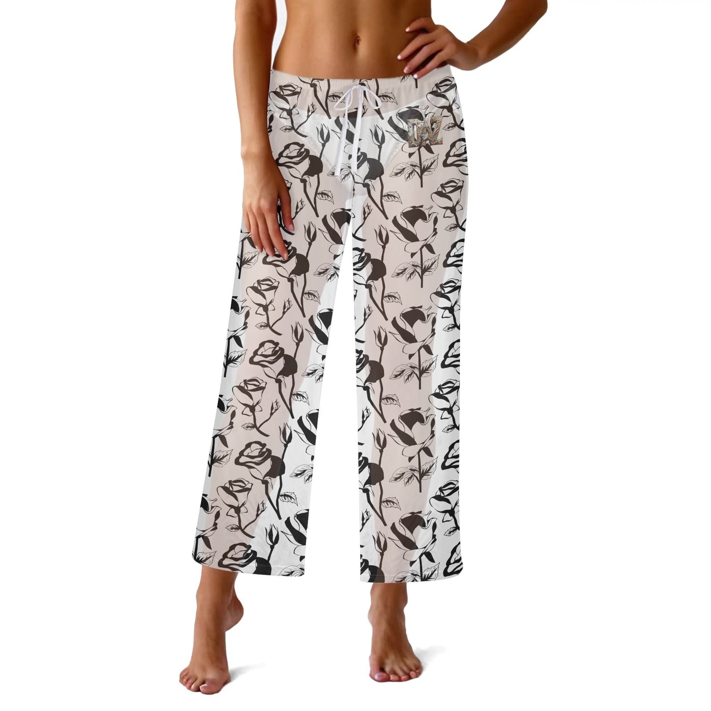 Traje de baño de pierna recta DAZ Luxury con pantalones transparentes para mujer