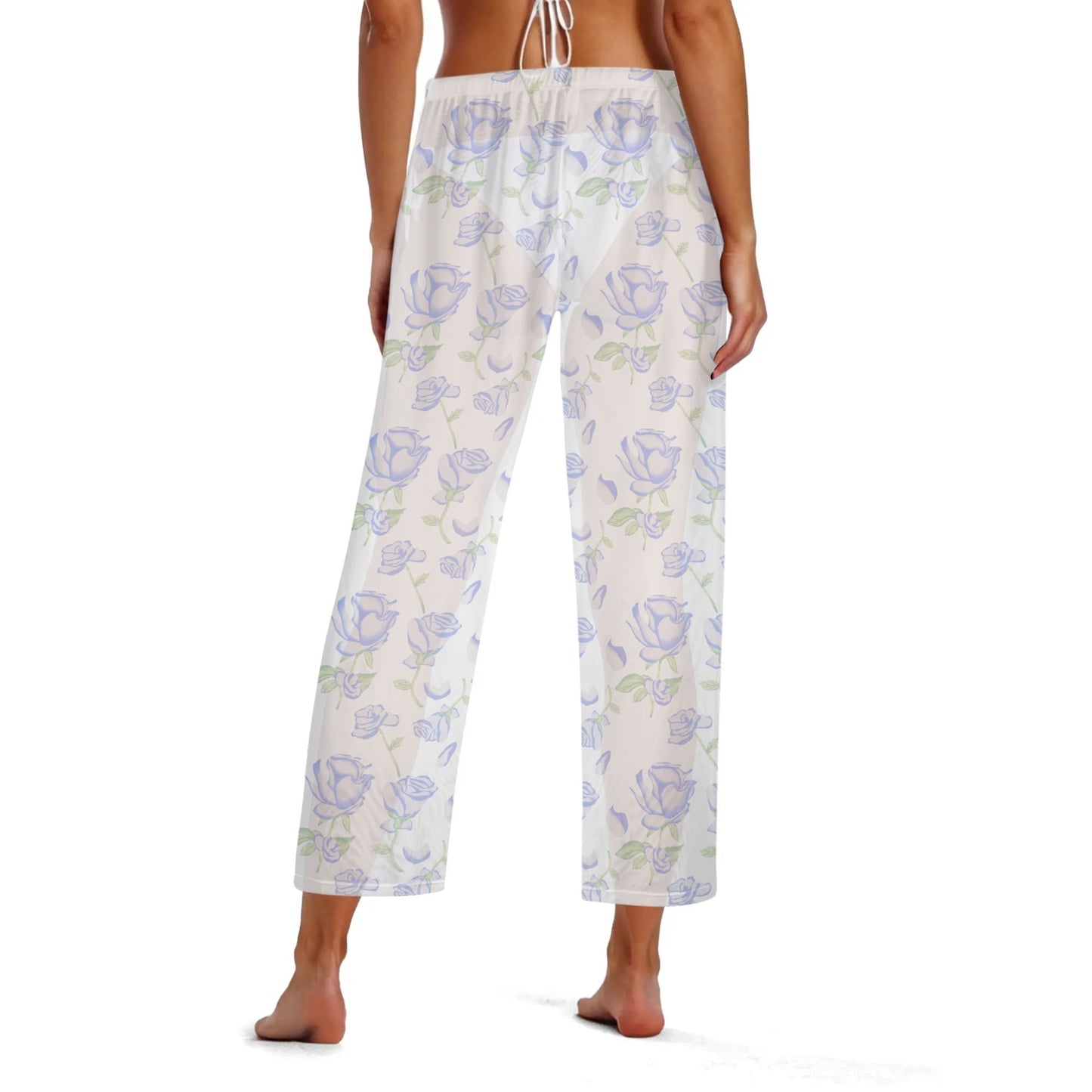 Traje de baño de pierna recta DAZ Luxury con pantalones transparentes para mujer