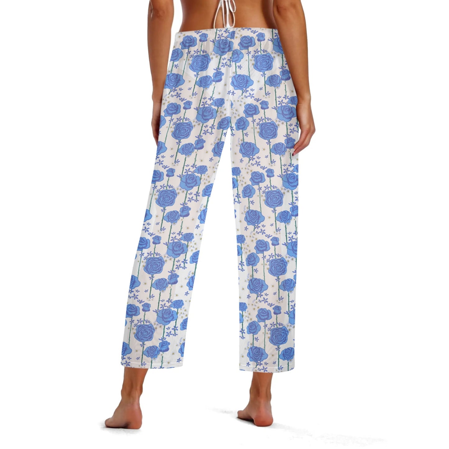 Traje de baño de pierna recta DAZ Luxury con pantalones transparentes para mujer