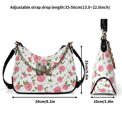 Bolso de hombro DAZ Luxury para mujer con decoración de cadena