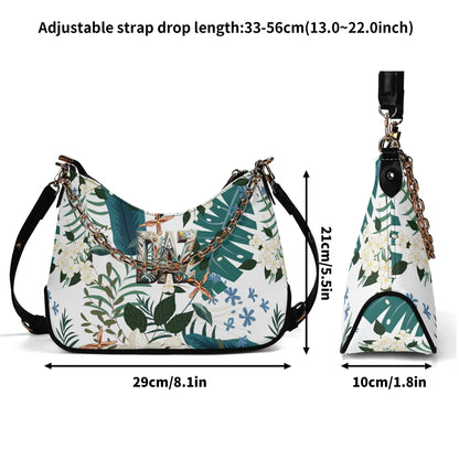 Bolso de hombro DAZ Luxury para mujer con decoración de cadena