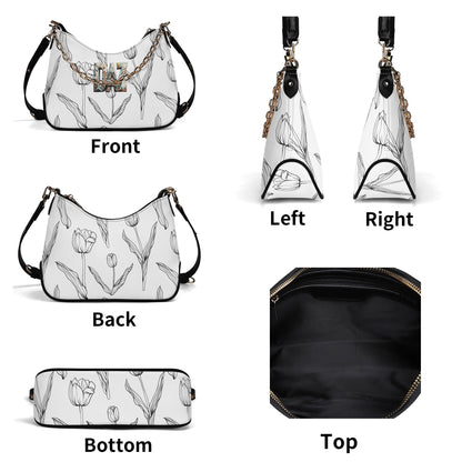 Bolso de hombro DAZ Luxury para mujer con decoración de cadena