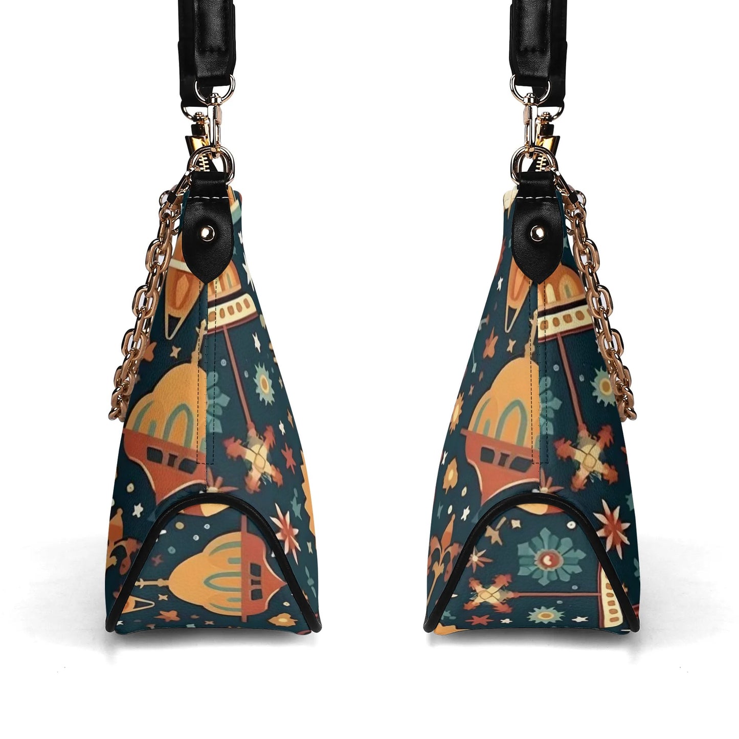 Bolso de hombro DAZ Luxury para mujer con decoración de cadena