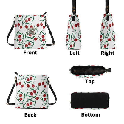Bolso bandolera DAZ Luxury tipo cubo de PU para mujer