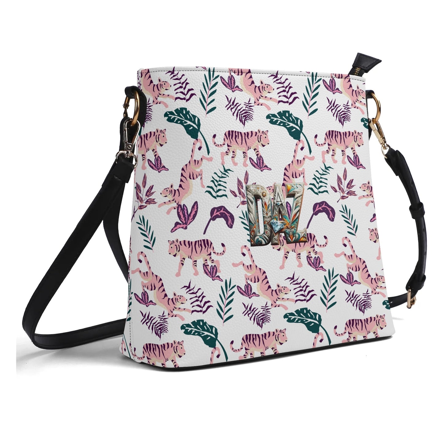 Bolso bandolera DAZ Luxury tipo cubo de PU para mujer