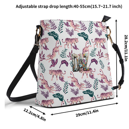 Bolso bandolera DAZ Luxury tipo cubo de PU para mujer
