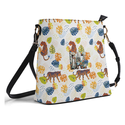 Bolso bandolera DAZ Luxury tipo cubo de PU para mujer