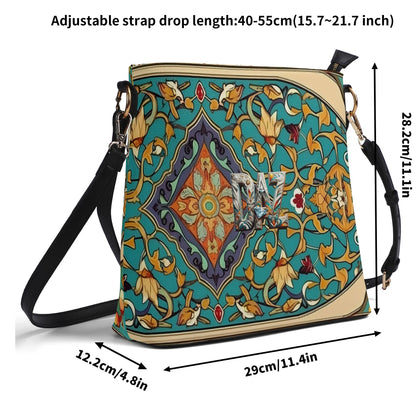 Bolso bandolera DAZ Luxury tipo cubo de PU para mujer