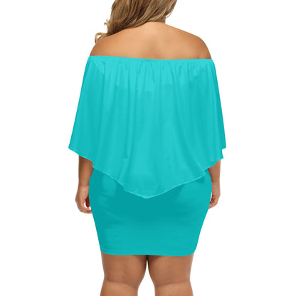 Vestido DAZ Luxury cruzado con hombros descubiertos para mujer