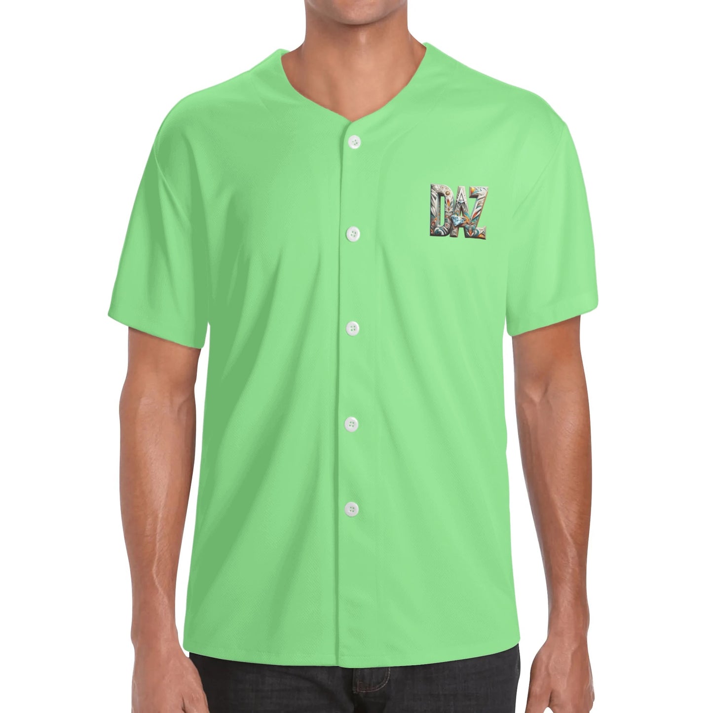 Camiseta de béisbol DAZ de manga corta para hombre
