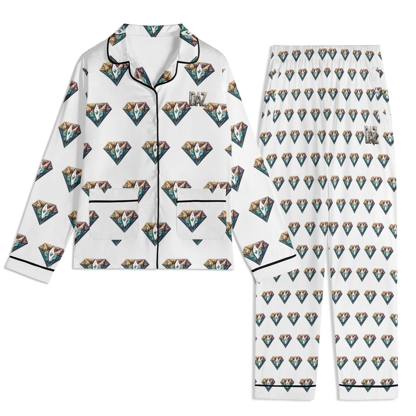 Conjunto de pijama DAZ Luxury de manga larga para hombre
