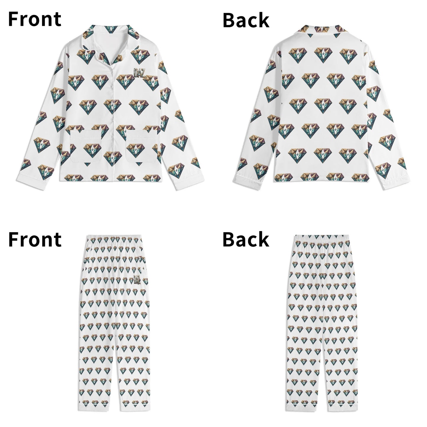 Conjunto de pijama DAZ Luxury de manga larga para hombre
