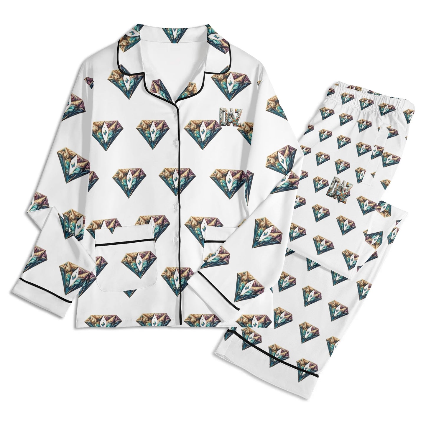 Conjunto de pijama DAZ Luxury de manga larga para hombre