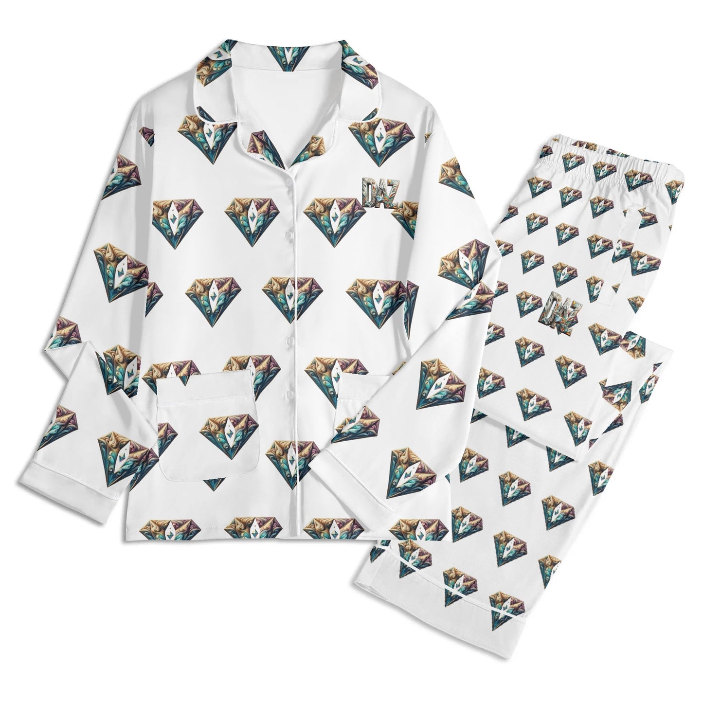 Conjunto de pijama DAZ Luxury de manga larga para hombre