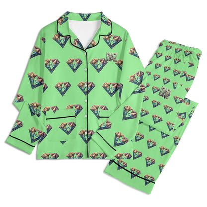 Conjunto de pijama DAZ Luxury de manga larga para hombre