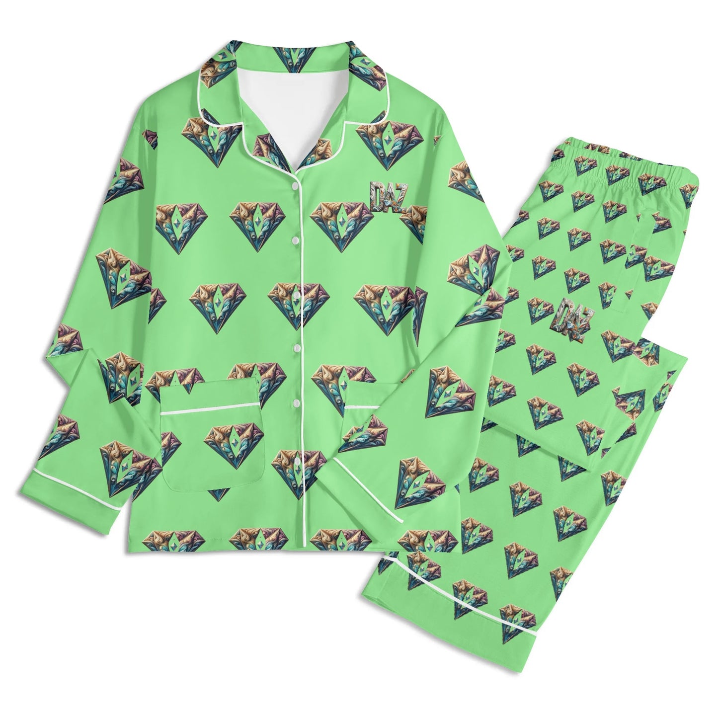 Conjunto de pijama DAZ Luxury de manga larga para hombre