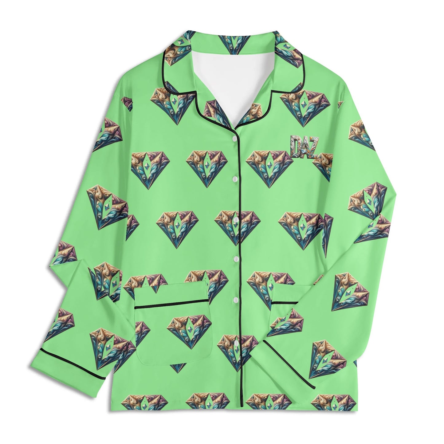 Conjunto de pijama DAZ Luxury de manga larga para hombre