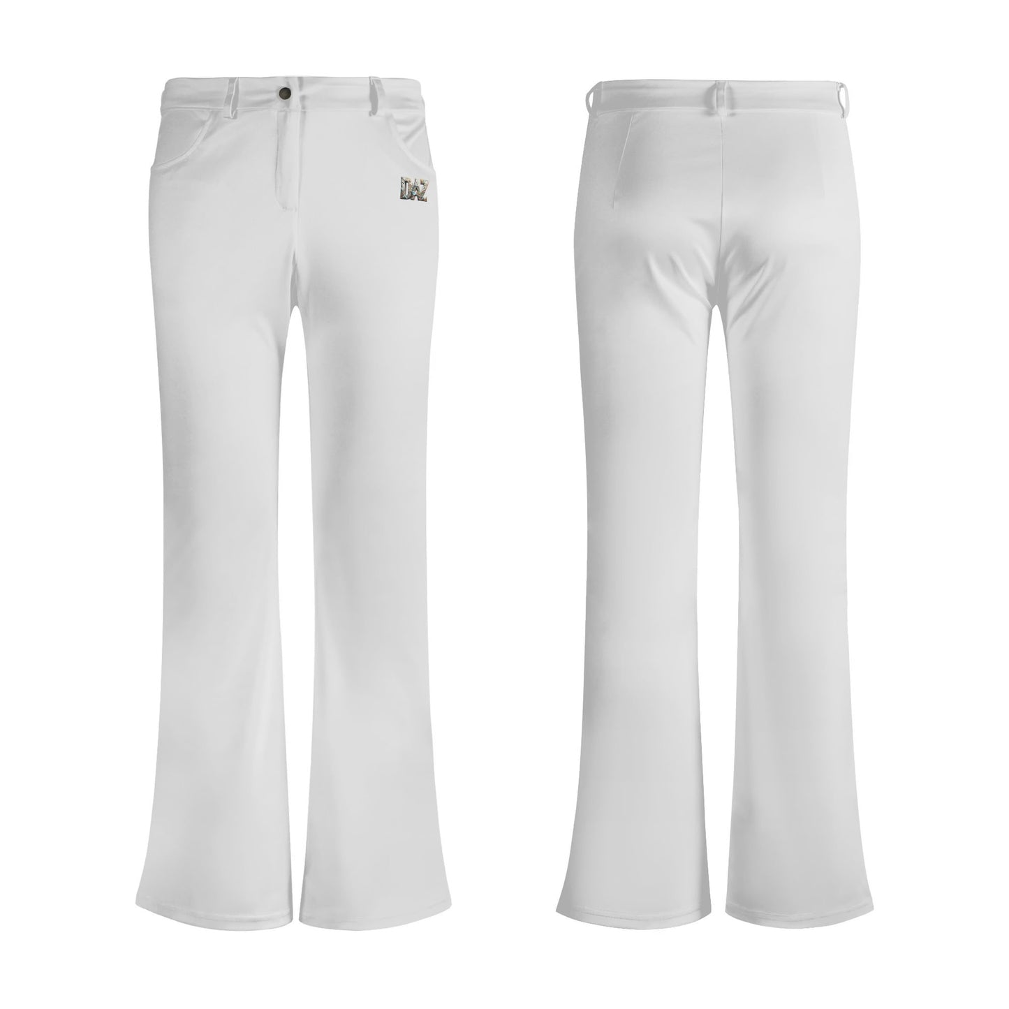 Pantalones acampanados elegantes DAZ Premium con estampado para mujer