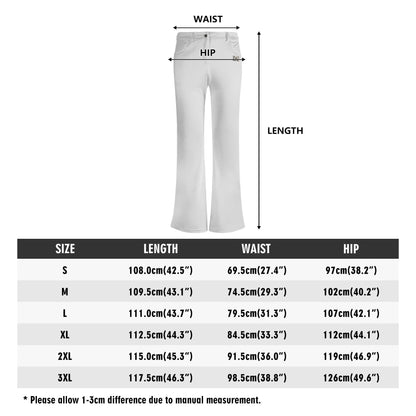 Pantalones acampanados elegantes DAZ Premium con estampado para mujer