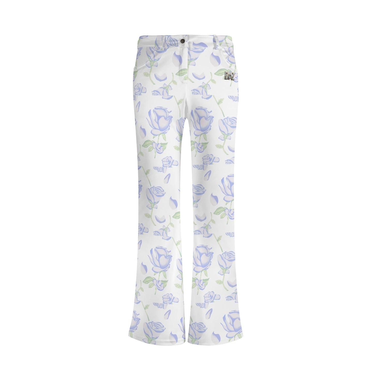 Pantalones acampanados elegantes DAZ Premium con estampado para mujer