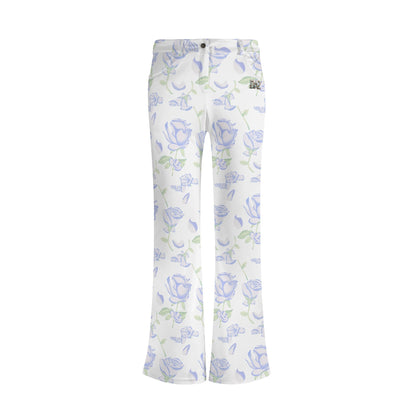 Pantalones acampanados elegantes DAZ Premium con estampado para mujer