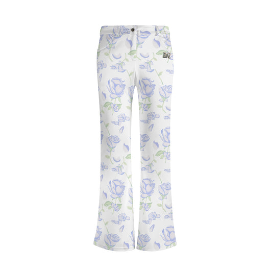 Pantalones acampanados elegantes DAZ Premium con estampado para mujer
