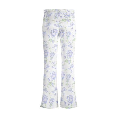 Pantalones acampanados elegantes DAZ Premium con estampado para mujer
