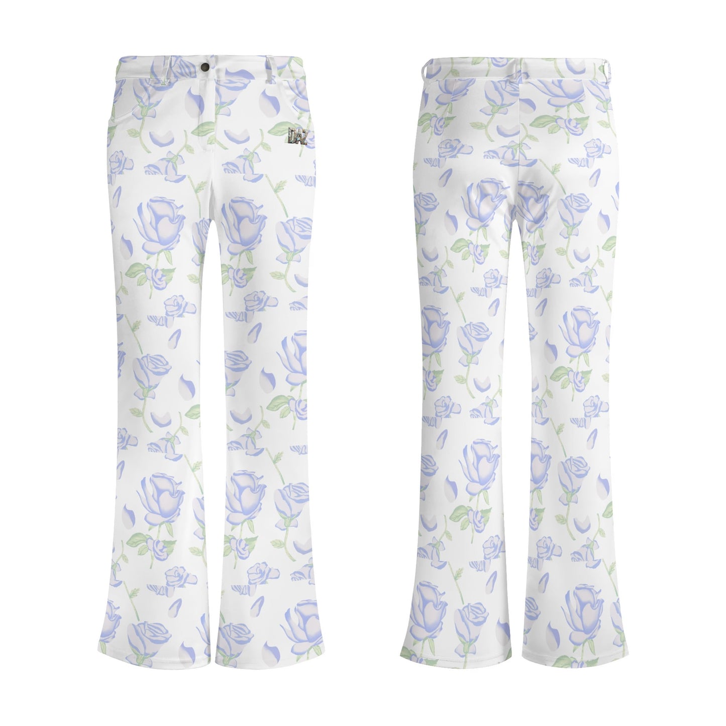 Pantalones acampanados elegantes DAZ Premium con estampado para mujer