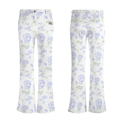 Pantalones acampanados elegantes DAZ Premium con estampado para mujer